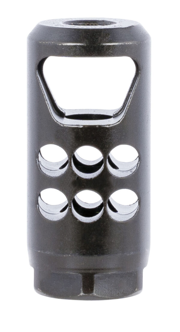 Ruger 90698 Hybrid Muzzle Brake Matte Black Steel 1/2"x28 Threads, 2.20" OAL 1" Diameter, 35 Cal — view 1