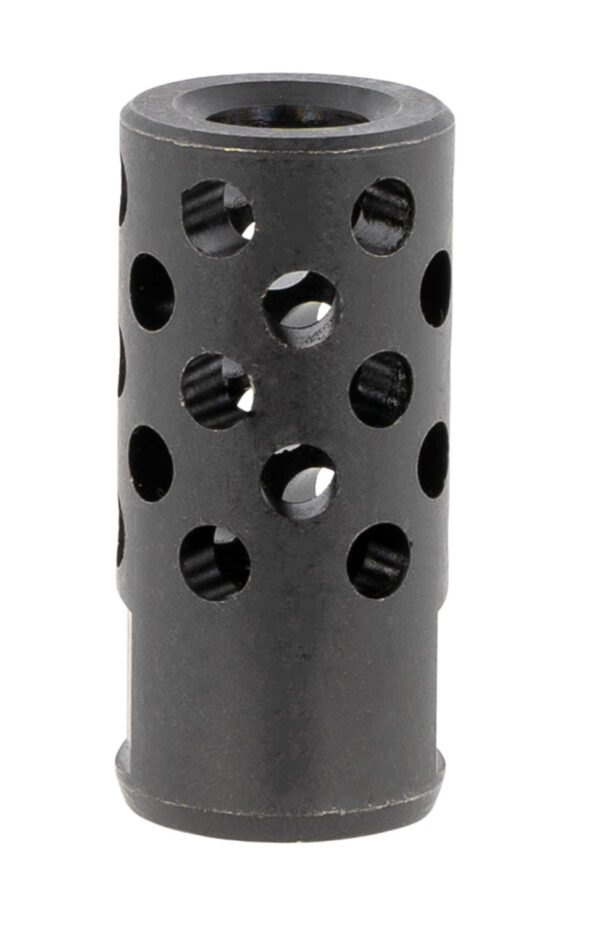 Ruger 90699 Radial Ported Muzzle Brake Black Oxide Steel 1/2"x28 Threads 1.75" OAL .8" Diameter, 35 Cal — view 1