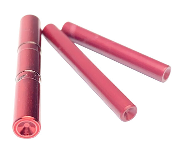 Cross Armory CRG5PSRD 3 Pin Set Dimpled Compatible w/Glock 17/19/26/34 Gen5 Red Steel Pistol — view 1