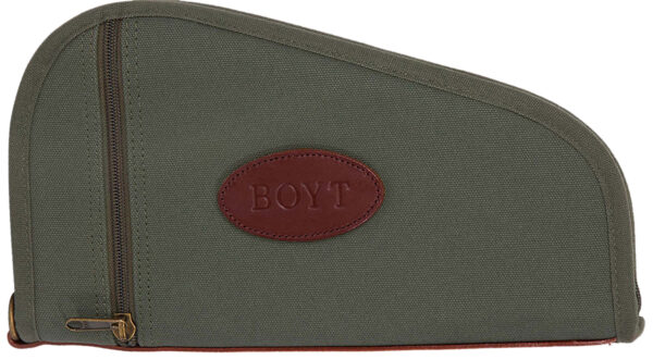 Boyt Harness PP41OD Heart-Shaped Pistol Case OD Green Canvas Holds Handgun — view 1