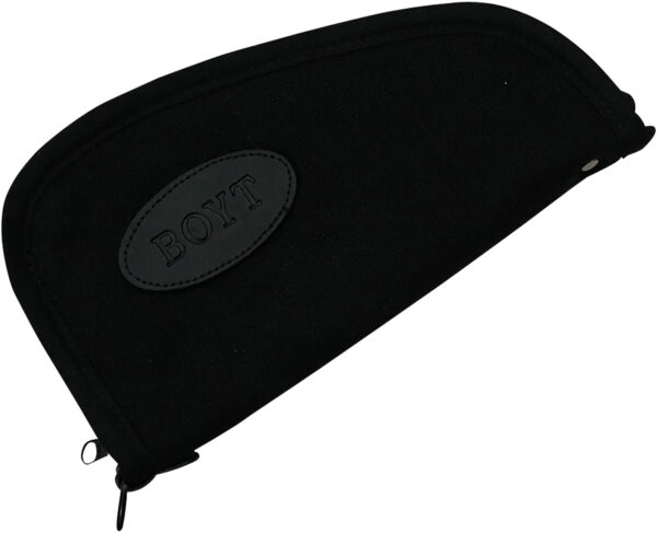 Boyt Harness PP41BLK Heart-Shaped Pistol Case Black Canvas Holds Handgun — view 1