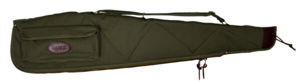 Boyt Harness OGC98PM09 Alaskan Rifle Case 44" Waxed OD Green Canvas w/ Brass Hardware & Quilted Flannel for Scoped Rifles — view 1