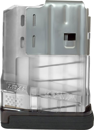 LANCER MAGAZINE L7AWM SR-25 - 7.62X51 5RD TRANSLUCENT CLEAR — view 1