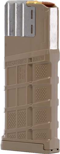 LANCER MAGAZINE L7AWM SR-25 - 7.62X51 25RD OPAQUE FDE GEN 2 — view 1