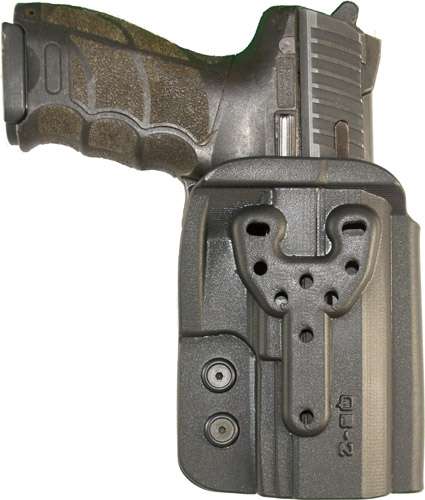 COMP-TAC QB OWB KYDEX SIZE 2 HK VP40/P30/SK GLOCK 45 SPRGFLD XD/M SIG 320 RH BLACK — view 1