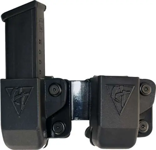 COMP-TAC TWIN BELT CLIP MAG OWB KYDEX #4 GLOCK 9/40 DS 45GAP LSC BLACK — view 1
