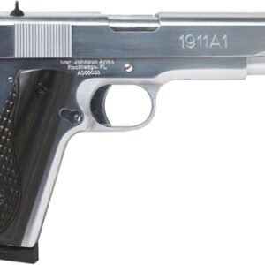 IVER JOHNSON 1911A1 38 SUPER - 5" FS 9RD CHROME BLACK WOOD — view 2