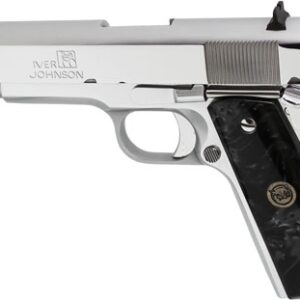 IVER JOHNSON 1911A1 38 SUPER - 5" FS 9RD CHROME BLACK PEARL — view 2