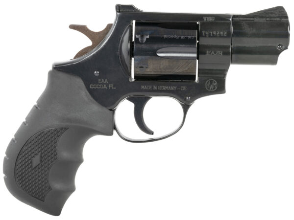 Weihrauch Guns 770125 Windicator  38 Special 6rd 2" Blued Steel Barrel & Cylinder, Compact Blued  Steel Frame w/Exposed Hammer, Ramp Front/Fixed Rear Sights, Finger Grooved Black Rubber Grip — view 1