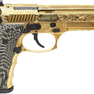 GIRSAN REGARD MC DELUXE 9MM - ADJ SIGHT 18RD GOLD ENGRAVED