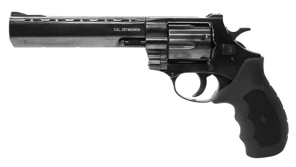 Weihrauch Guns 770134 Windicator  357 Mag 6rd 6" Blued Steel Barrel,  Cylinder & Frame, Ramp Front/Fixed Rear Sights, Exposed Hammer, Finger Grooved Black Rubber Grip — view 1