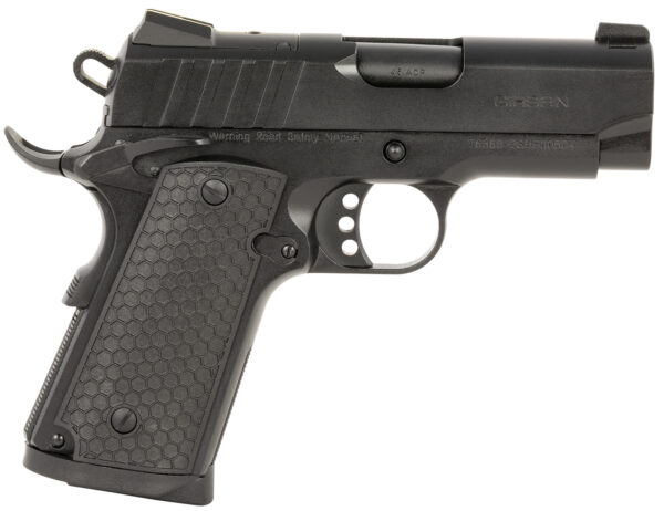 EAA GIRSAN 391041 MC1911 SC Influencer Sub-Compact 45 ACP 6+1 3.40" Blued Steel Barrel, Black Cerakote Optic Ready/Serrated Steel Slide & Frame w/Picatinny Rail & Beavertail, Gray Polymer Grip — view 1