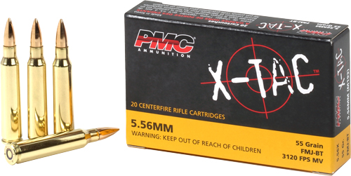 PMC 5.56X45 55GR FMJ-BT - 20RD 50BX/CS — view 1