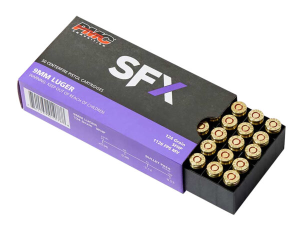 PMC 9SFX SFx  9mmLuger 124gr StarFire Hollow Point 50 Per Box/20 Case — view 1