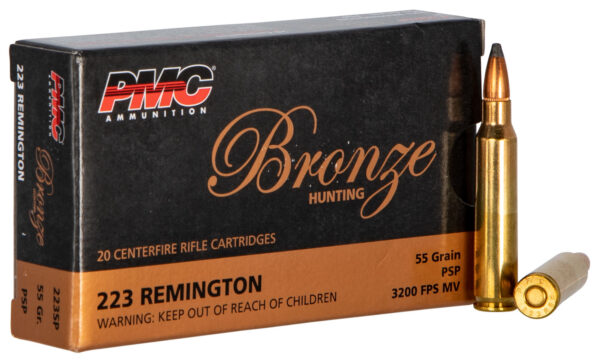 PMC 223SP Bronze  223Rem 55gr Pointed Soft Point 20 Per Box/10 Case — view 1