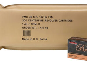 PMC AMMO 38 SPECIAL 132GR. - FMJ-RN 300 RD BATTLE PK 3BP/CS