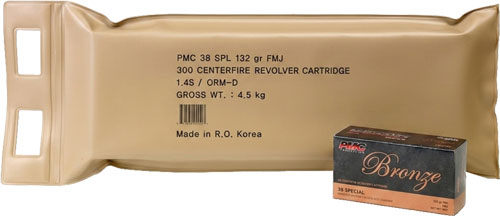 PMC AMMO 38 SPECIAL 132GR. - FMJ-RN 300 RD BATTLE PK 3BP/CS — view 1