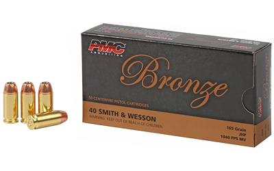 PMC BRNZ 40SW 165GR JHP 50/1000 — view 1