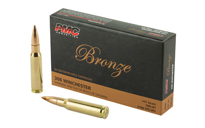 PMC BRNZ 308WIN 147GR FMJ 20/500 — view 1