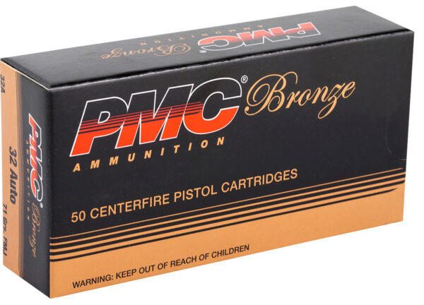 PMC 32A Bronze  32ACP 71gr Full Metal Jacket 50 Per Box/20 Case — view 1