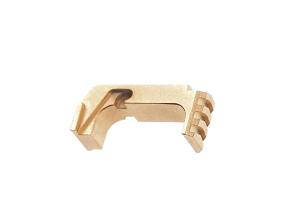 Tyrant CNC TD43X48ESTEELGOLD  Extended Magazine Release Glock 43x/48 Gold Aluminum/Steel — view 1