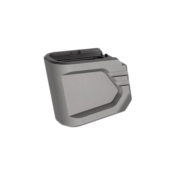 Tyrant CNC TDG48MAGEXG  Magazine Extension Fits Glock 43x/48 Gray Aerospace Grade Aluminum — view 1