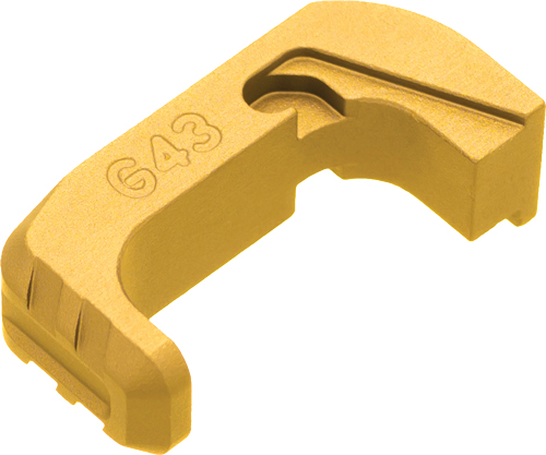 TYRANT CNC FOR GLOCK 43x 48 - EXTENDED MAG RELEASE GOLD — view 1