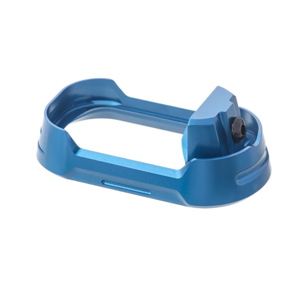 Tyrant CNC TDG19G34MWBLUEBLKSCRW  Magwell Fits Glock 19 Gen 3-4 Blue Aluminum — view 1