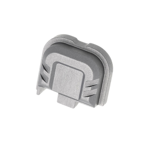 Tyrant CNC TDG43X48SPGREY Slide Cover Plate  Chevron Design Glock 43x/48 Grey Aluminum — view 1