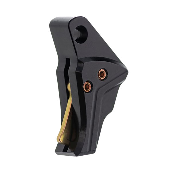 Tyrant CNC TDG43TRIGBLACKGOLD I.T.T.S Trigger/Shoe Black Fits Glock 43/43x/48 — view 1