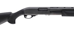 Hogue 08732 OverMolded Combo Kit Black Synthetic with Forend & 12" LOP for Remington 870