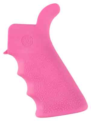HOGUE AR-15 BEAVERTAIL GRIP - W/FINGER GROOVES PINK — view 1