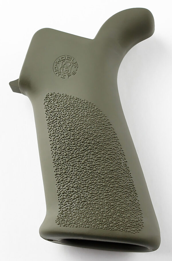 Hogue 15031 OverMolded Beavertail Made of Rubber With OD Green Cobblestone Finish for AR-15, M16 — view 1