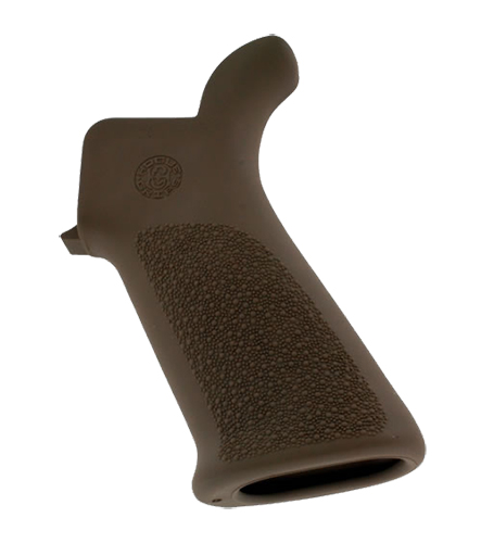 Hogue 15033 OverMolded Beavertail Cobblestone Desert Tan Rubber Pistol Grip for AR-15, M16 — view 1