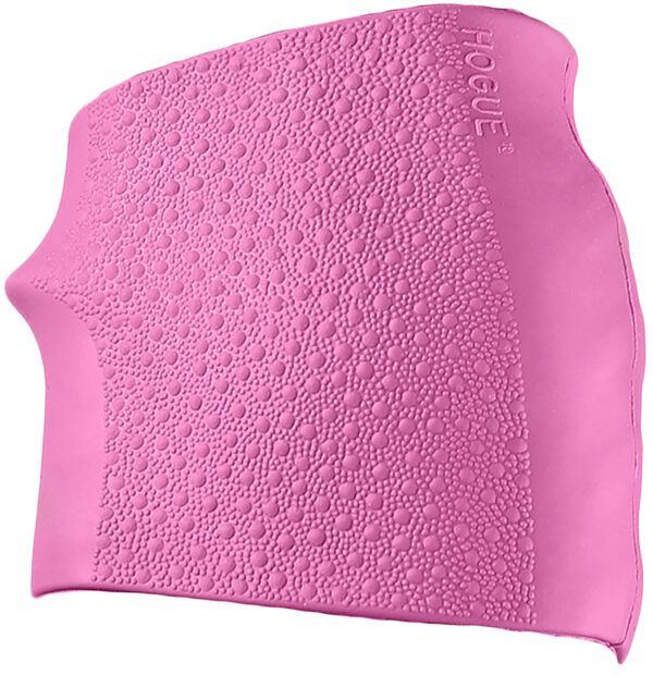 Hogue 18007 HandAll Jr. Grip Sleeve Small Size made of Rubber with Textured Pink Finish & Finger Groove for Most 22, 25 & 38 Pistols — view 1