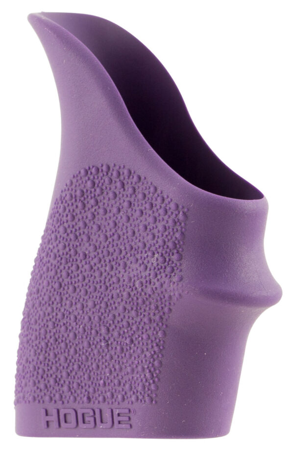 Hogue 18406 HandAll Beavertail Grip Sleeve Textured Purple Rubber for Glock 26, S&W M&P Shield, Ruger LC9 — view 1