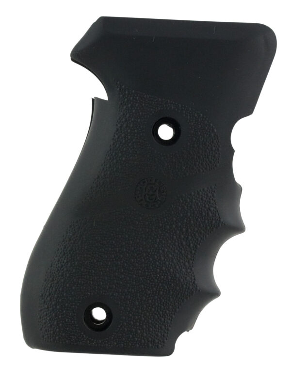 Hogue 20000 OverMolded Grip Cobblestone Black Rubber with Finger Grooves for Sig P220 — view 1