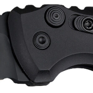 Hogue 24116 A01  2.75" Folding Drop Point Plain Black Cerakote 154CM SS Blade/Matte Black Aluminum Handle