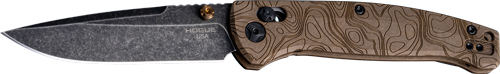 HOGUE MYSTO 3.4" ABLE LCK FLDR - CLIP POINT STONEWASH EARTH — view 1
