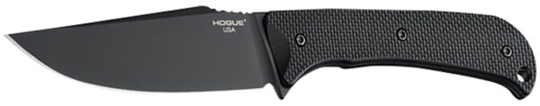 Hogue 35854 Extrak  XL 3.90" Fixed Clip Point Plain Black Cerakote CPM M4 Tool Steel Blade, Black Textured G10 Scales Handle — view 1