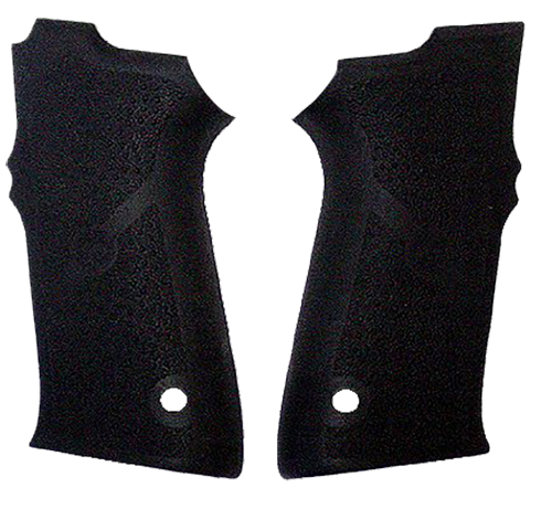 Hogue 40010 Grip Panels  Black Rubber for S&W 5906, 4006 — view 1