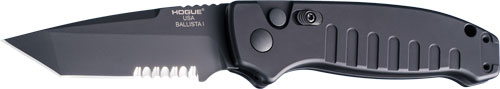 HOGUE BALLISTA-I BUTTON AUTO - TANTO PRT. SERRATED MATTE BLK — view 1