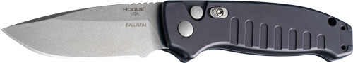 HOGUE BALLISTA-I BUTTON AUTO - DROP POINT BLADE TMBLD BLK 3.5 — view 1