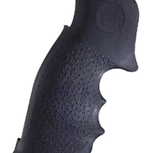 Hogue 66000 Monogrip Finger Grooves Black Rubber Fits Taurus Medium/Large Frame with Square Butt