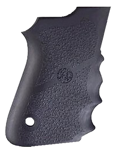 Hogue 69000 Rubber Grip  Black Rubber with Finger Grooves for S&W 6906, Shorty 40, 4013 TSW — view 1
