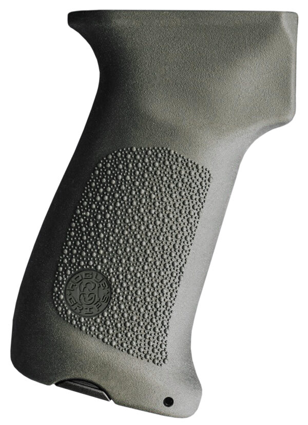 Hogue 74031   Pistol Grip w/o Finger Grooves OD Green Overmolded Rubber Fits AK-47/AK-74 — view 1