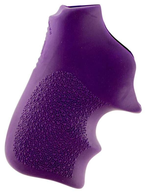 Hogue 78026 Tamer  Cushion Purple Rubber Grip with Finger Grooves for Ruger LCR, LCRx — view 1