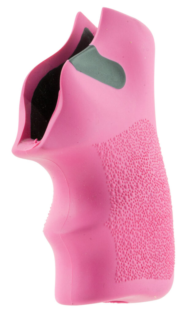 Hogue 78027 Tamer  Cushion Pink Rubber Grip with Finger Grooves for Ruger LCR, LCRx — view 1