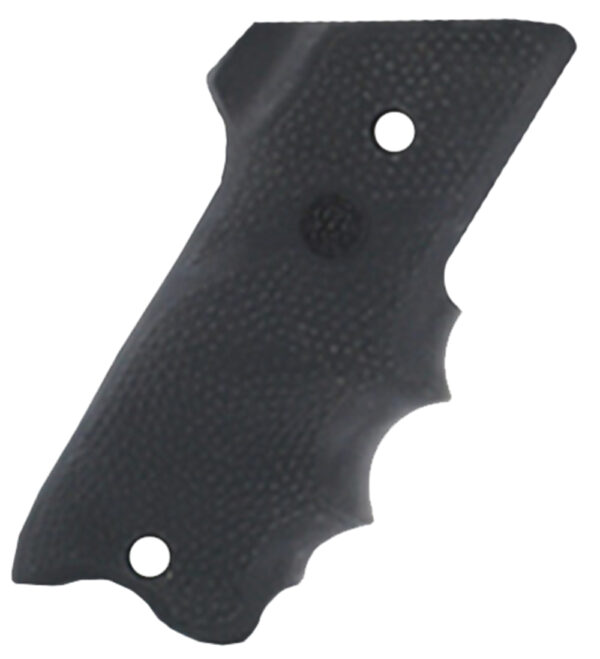 Hogue 82060 Rubber Grip  Black with Finger Grooves & Right Hand Finger Rest for Ruger Mark II, III — view 1