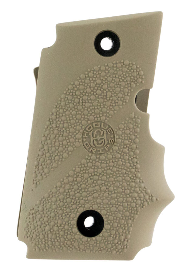 Hogue 98083 Rubber Grip  Flat Dark Earth with Finger Grooves for Sig P938 with Ambidextrous Safety — view 1